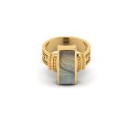 Labradorite Gemstone Fine Brass Ring