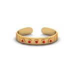 Textured Five Stone Carnelian Gemstone Brass Bracelet