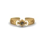 Vintage White Enamel with Labradorite Gemstone Brass Bangle