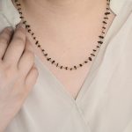 Imperfect Style uncut Black Onyx beads Necklace