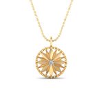 Surya Shine Diamond Gold Necklace