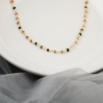 Everyday Rosary Chain in multi Tourmaline Beads Necklace
