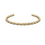 Multi Mini Eyes Diamond Studded Gold Bangle