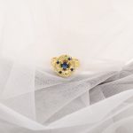 Nature's Nest Gold Ring in Sapphire