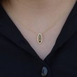 Eye of Rare Emerald and Diamond Gold Pendant Necklace