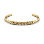 Shimmering Stars Diamond Gold Bangle