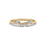 Eternal Vines Marquise Solitaire Diamond Gold Ring