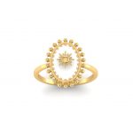 Aura of Soul Enamel Oval Gold Ring