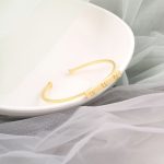 Open The Screws Bar Motif Silver Cuff Bangle