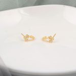 Swagger J Bali in Enamel and CZ Setting Silver Studs Earring