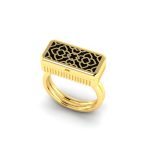 Treasure Box Emerald Enamel Ring